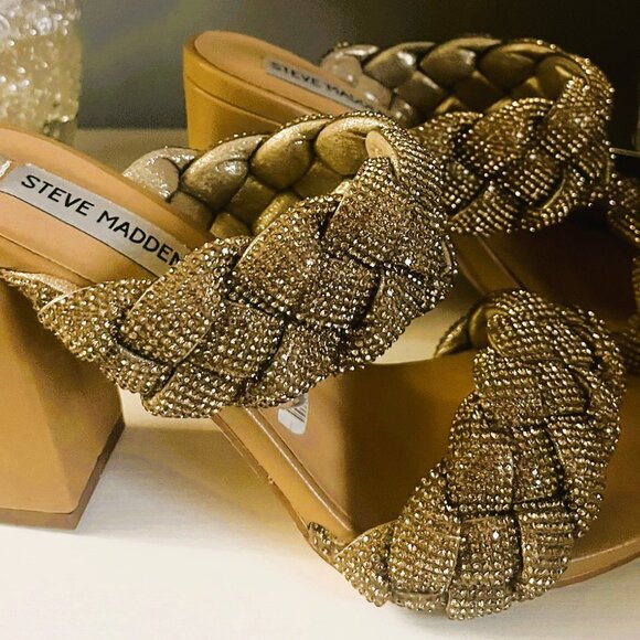 PRISTINE Steve Madden Nider Kenley Block Heel Sandals - Picture 4 of 8